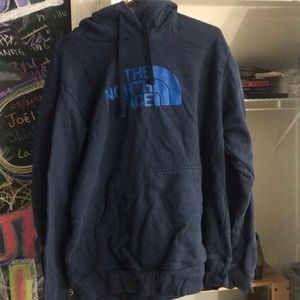 Blue north face hoodie